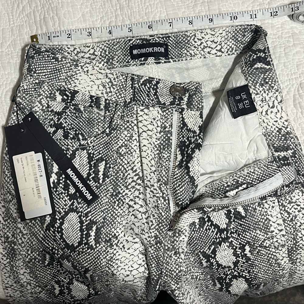 Momokrom Snake On Me Jeans (Stretchy) from Dolls Kill. BRAND NEW WITH TAGS.